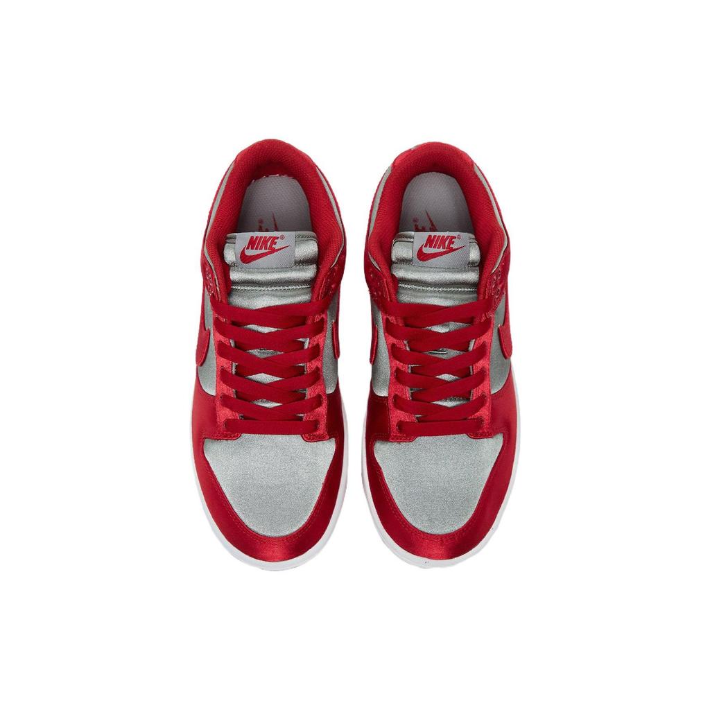 Nike Женские кроссовки Dunk Low Satin UNLV красные, средне-серые, Varsity-Red DX5931-001
