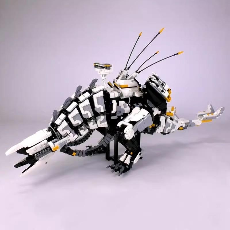 Строительный блок M, совместимый с Lego 15474, Клыки Грома, Босс, Horizon Dawn, Челюсть Грома