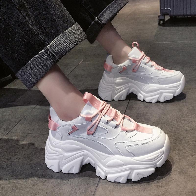 Модные кроссовки на платформе, женская повседневная обувь, модные женские кроссовки с толстой подошвой, женские кроссовки Basket Femme, массивные кроссовки, женская обувь Zapatillas544
