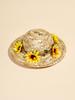 Cat Hat Sunflower Straw Hat Handcrafted  Lovely Sun Cap Accessories for Small Dogs and Cats Photograph