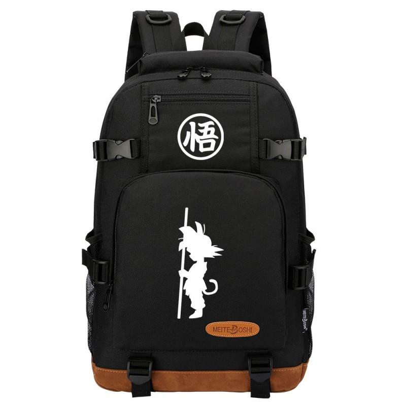 Dragon Ball Print Oxford Backpack School College Travel Lightweight Dual-Strap Laptop Bag Unisex 20L Capacity