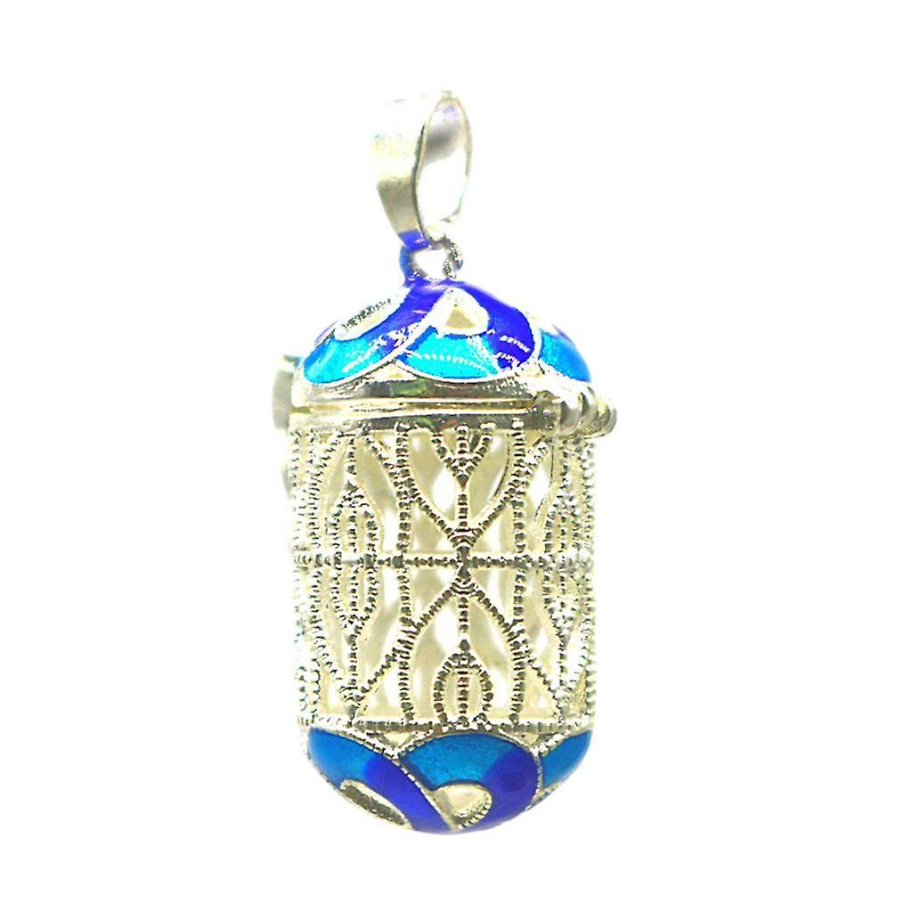 4xHollow Out Enamel Locket Perfume Oil Diffuser Pendant for Necklace Keyring 8