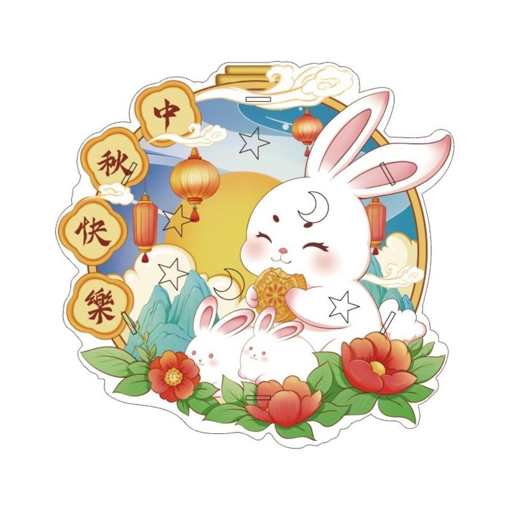 Светящиеся кроличьи фонарики Мультяшный фонарик Набор материалов для DIY Фонарь на Праздник середины осени Подарки