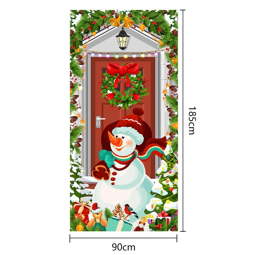 DIY Accessories Christmas Door Cover Multi Scene Window Sign Banners New Xmas Ornament  Christmas