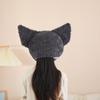Curly Cat Shaped Headgear Hat Soft Head Cover for Roles Play Festivals Carnivals