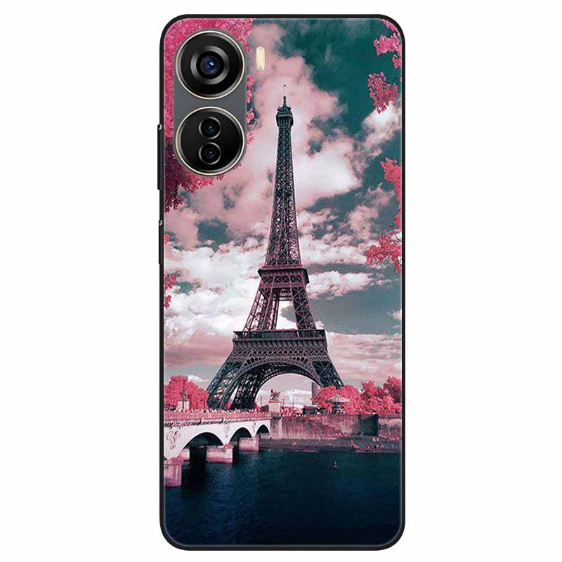 For ZTE Libero 5G IV Case A302 Soft Silicone Lovely Shockproof Cover for ZTE Libero 5G IV TPU Coque Cute Cats Funda Shells 6.6''
