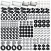Tire and Axle Wheel Parts Set, 224 Pieces Wheel Toy Accessories, Compatible with Classic Building Blocks