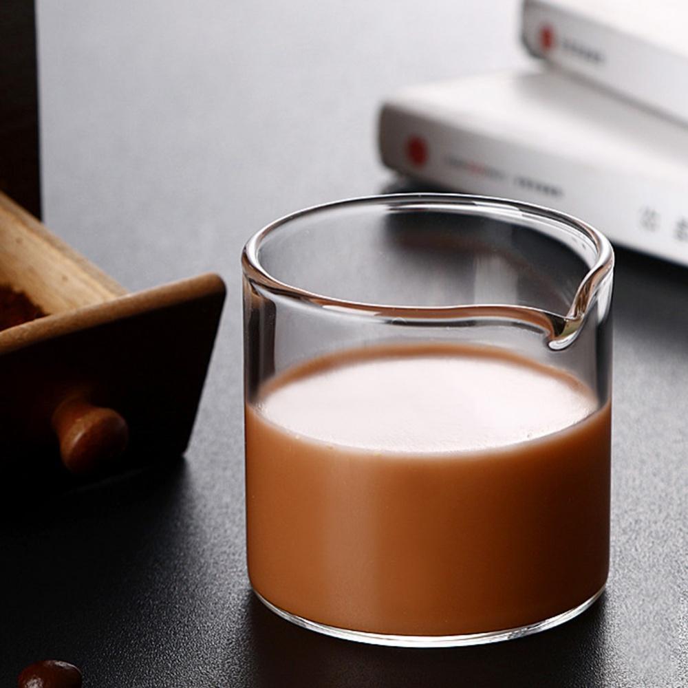 Espresso Measuring Cup with Handle Shot Glass Coffee Cups Liquid Heavy Glasses Home Kitchen Accessorie