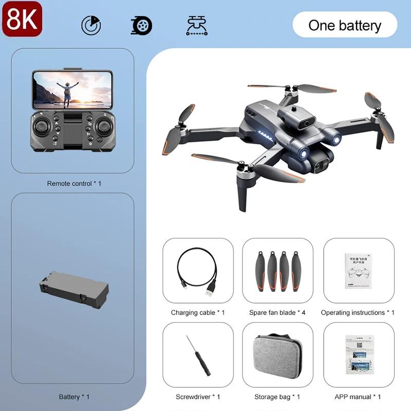 Новый дрон S1S 8K 5G GPS профессиональная HD камера для аэрофотосъемки всенаправленная камера для обхода препятствий видеонаблюдение