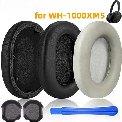 Сменные амбушюры для наушников Sony WH-1000XM5 1000XM5 1000 XM5 Мягкие амбушюры из пены с эффектом памяти Подушки Чехол