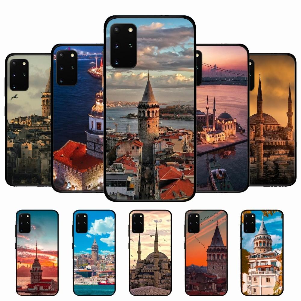 Turkey Istanbul Scenery Phone Case For Samsung S 9 10 20 21 22 23 30 23plus lite Ultra FE S10lite Fundas