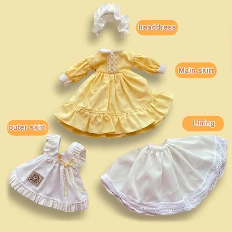 Bjd 1/6 Кукольная Одежда Милое Лолита Платье Для 30См Bjd Куклы Аксессуары Винтажное Платье Горничной Кукольная Одежда Наряжать Куклу Аксессуары