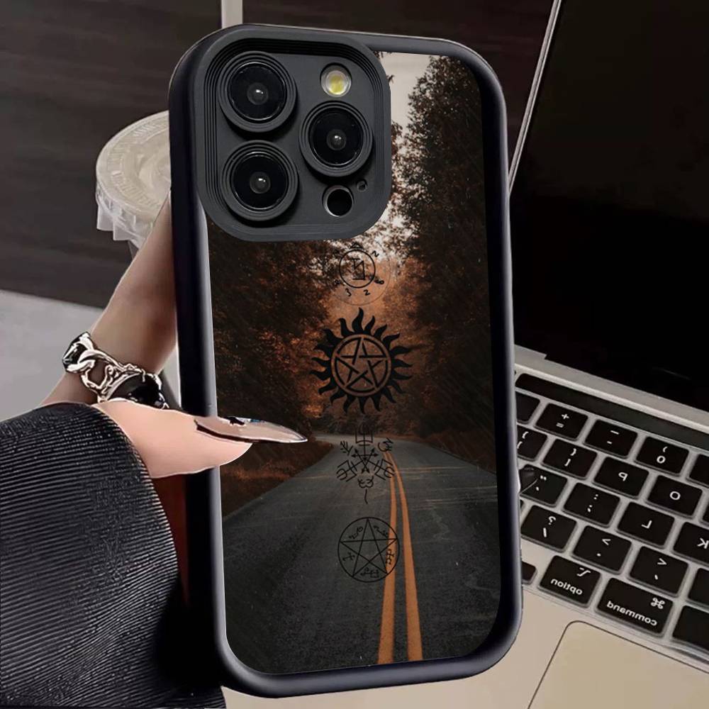 Чехол для телефона из сериала Сверхъестественное Для iPhone 11 12 13 14 15 16 17 Pro Max Mini Plus Мягкая задняя крышка из ТПУ