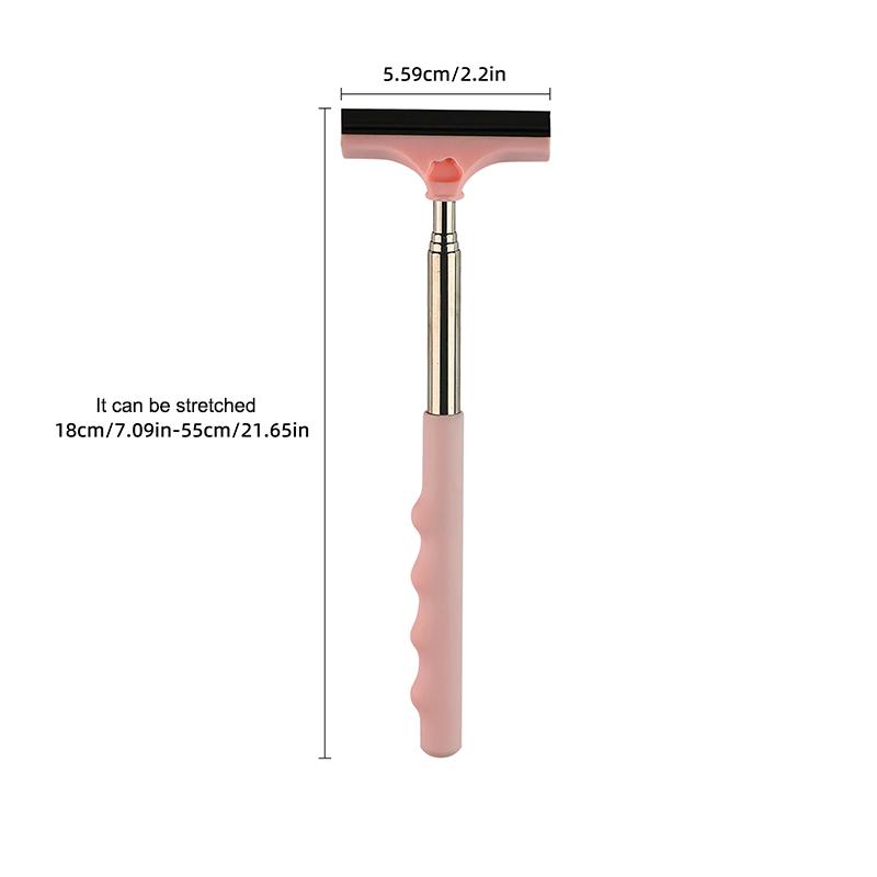 Дворник для зеркала заднего вида автомобиля, Телескопический скребок для автостекла, Портативная штанга для очистки воды, Мини-инструмент для чистки автомобиля