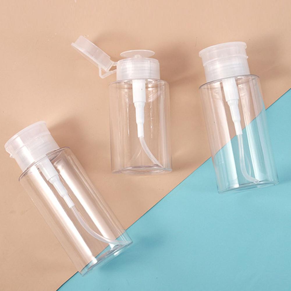 Pumping Dispenser Nail Polish Remover Container Makeup Remover Bottle Empty Pump Dispenser Bottle