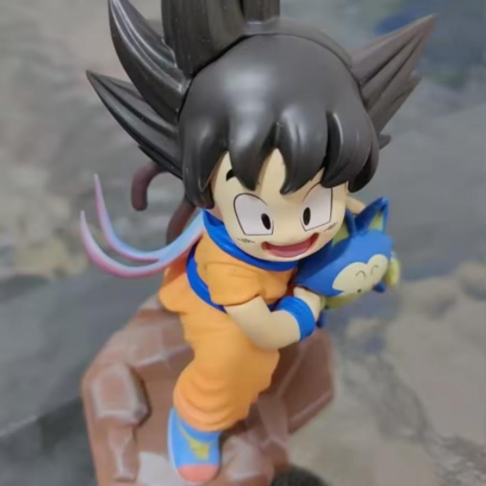 Фигурка ребенка Goku из Dragon Ball высотой 14 см с Пурой и Ямчей - Аниме ПВХ Модель Игрушка Украшение для стола Подарок для фанатов