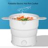 Foldable Electric Hot Pot Cooker 800W 1.2L Travel Pot for Camping Office Hotel Noodle Porridge Soup Travel Foldable Electric Pot