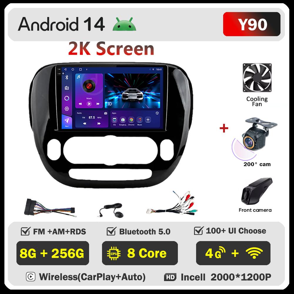 Для KIA Soul 2013-2019 Автомобильный радиоплеер Car Carplay Screen Autoradio Mirror Link Car Intelligent Systems Сенсорный экран AutoMotive