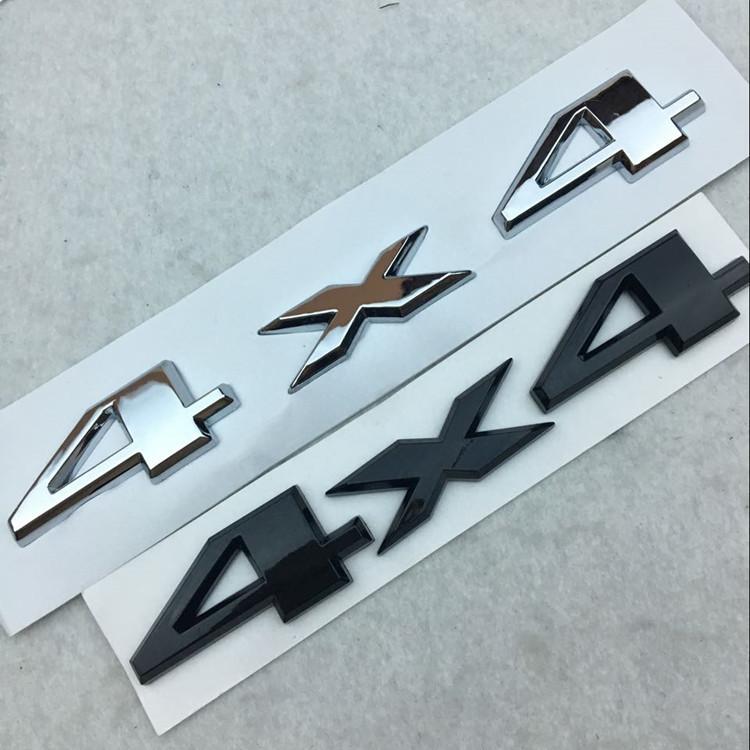 ABBL1 1X 3D ABS 4X4 Car Side Fender Rear Trunk Emblem Badge Sticker Decals suit for Universal car accessories decoration styling