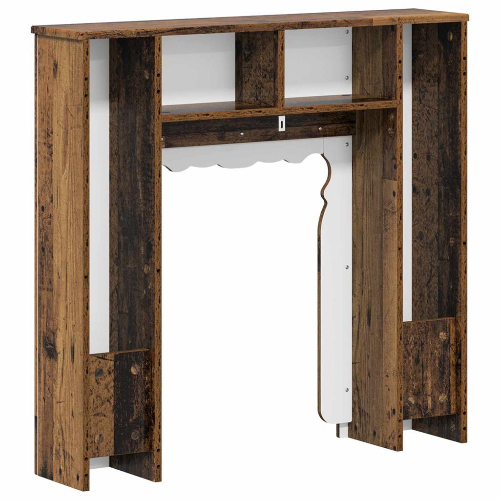 Fireplace Surround Reclaimed Wood 93 x 20 x 89 cm Engineered Wood