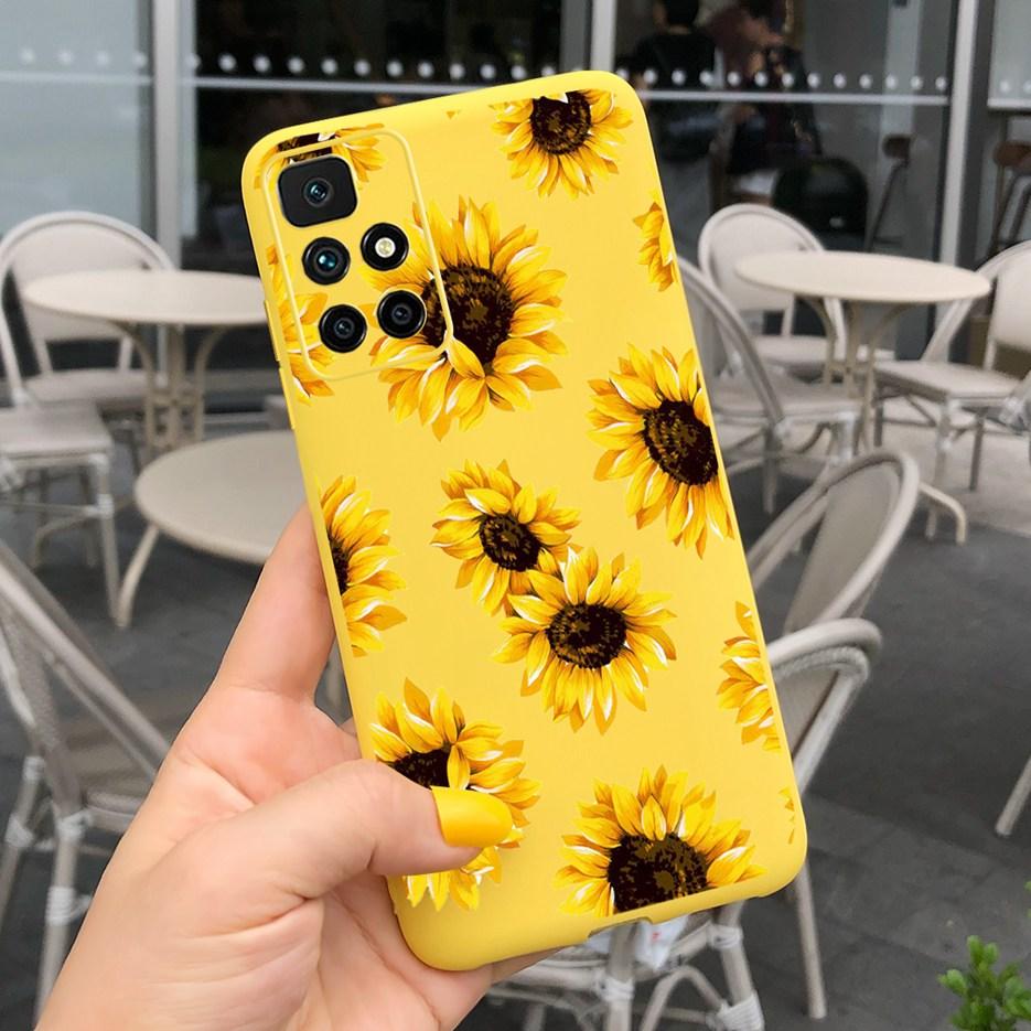 Redmi 10 Case Stylish Sunflower Daisy Cover Case For Xiaomi Redmi 10 Redmi10 Phone Cases 6.5'' Soft TPU Fundas Shockproof Bumper