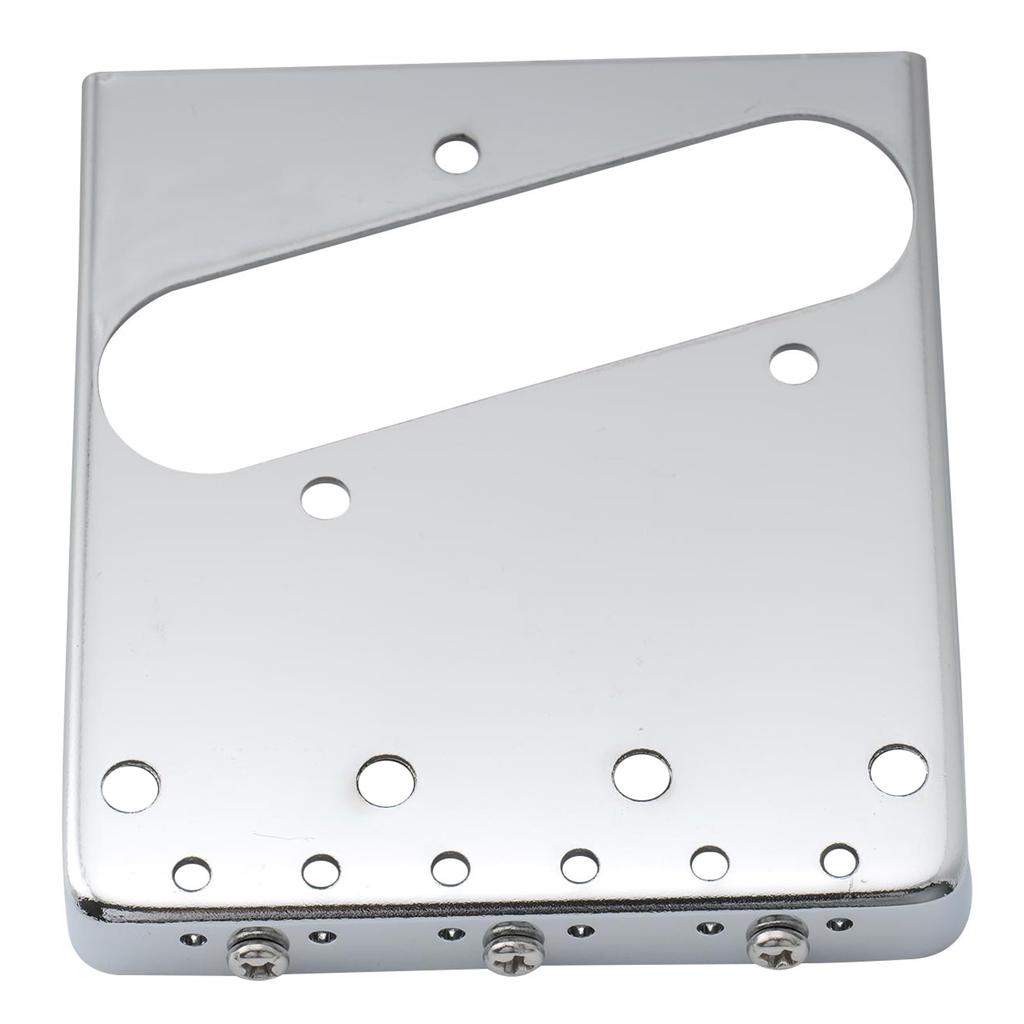 Musiclily Pro 10,8 мм бридж Telecaster в винтажном стиле с латунными 3-позиционными седлами для электрогитар Squier и импортных Telecaster, хром