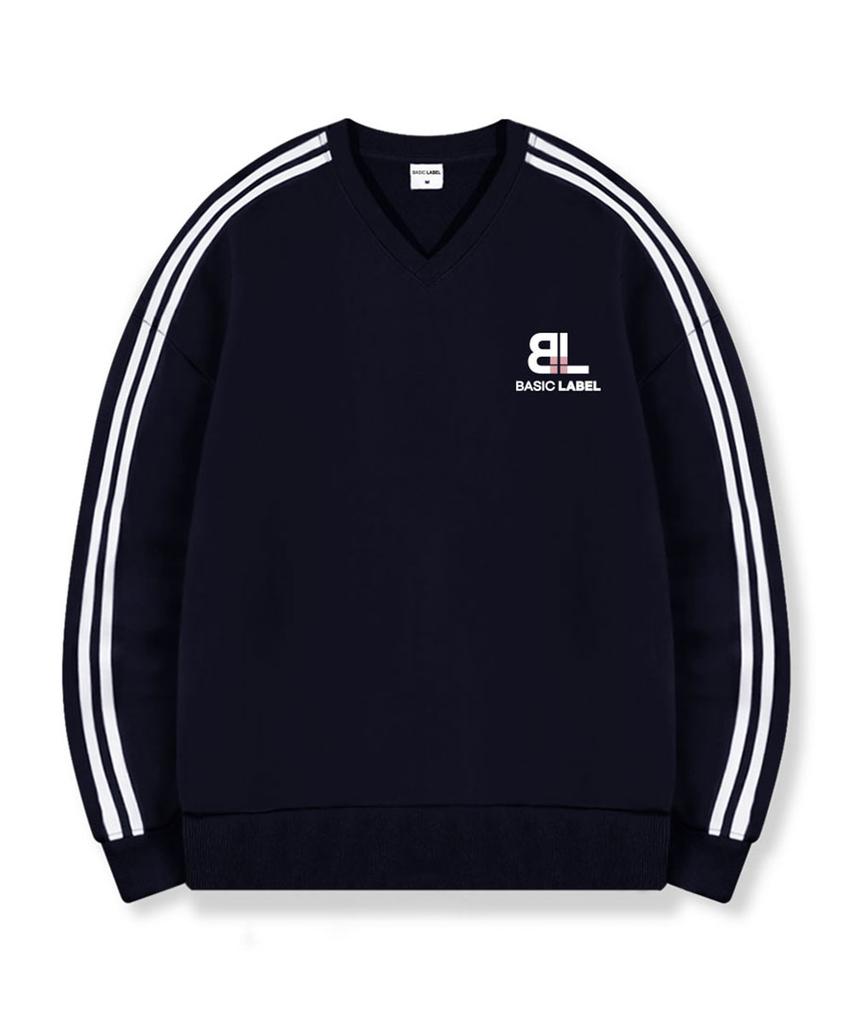 BASIC LABEL Blt Свободная спортивная толстовка с V-образным вырезом 2 цвета [Blbv_2003]