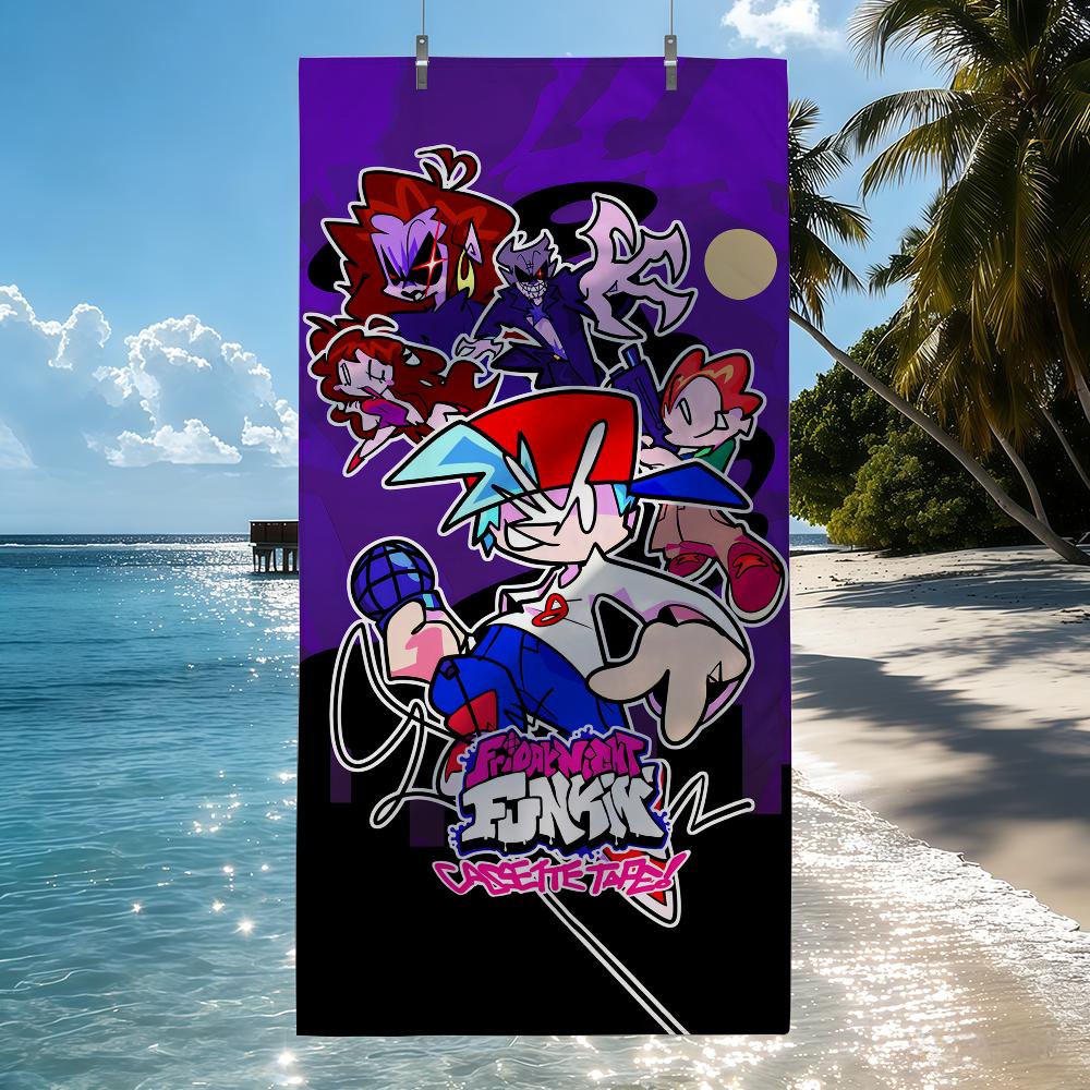 Game F-Friday N-Night F-Funkin Towel For Swim Yoga Gym Quick Drying Soft and skin-friendly Beach Towels All-Season