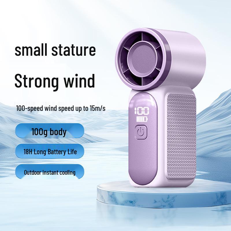 X688 Mini USB Rechargeable 100-Speed Silent Portable Fan for Student, Office, or Home