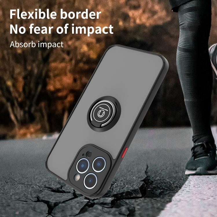 Q Shadow 1 Series TPU + PC Phone Case with Ring Holder For iPhone 14 Pro Max