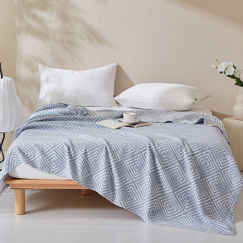 Трехслойное одеяло из чистого хлопка, одеяло для кондиционера, летнее охлаждающее одеяло, одинарное/двуспальное одеяло из чистого хлопка