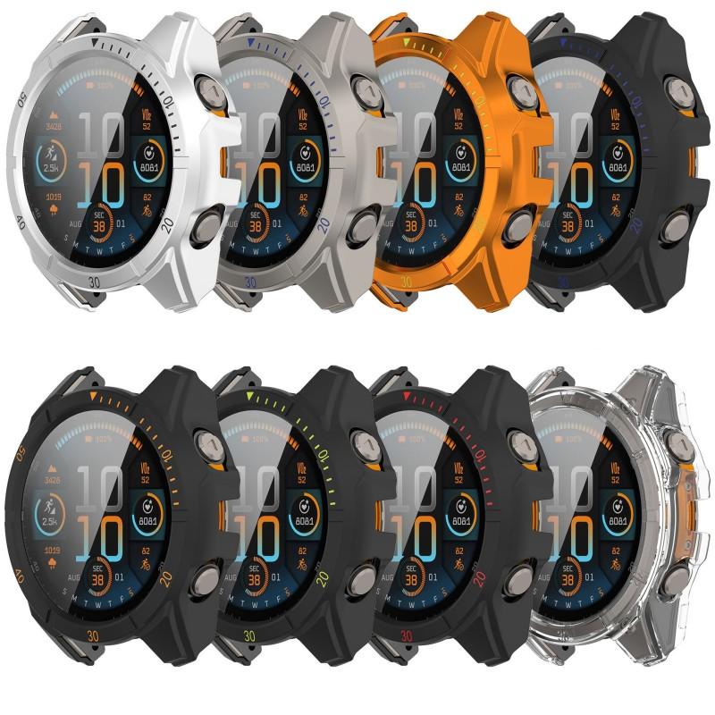 Чехол-бампер из ПК + закаленное стекло для умных часов Garmin Descent Mk3i 51 мм, защитный корпус, аксессуары