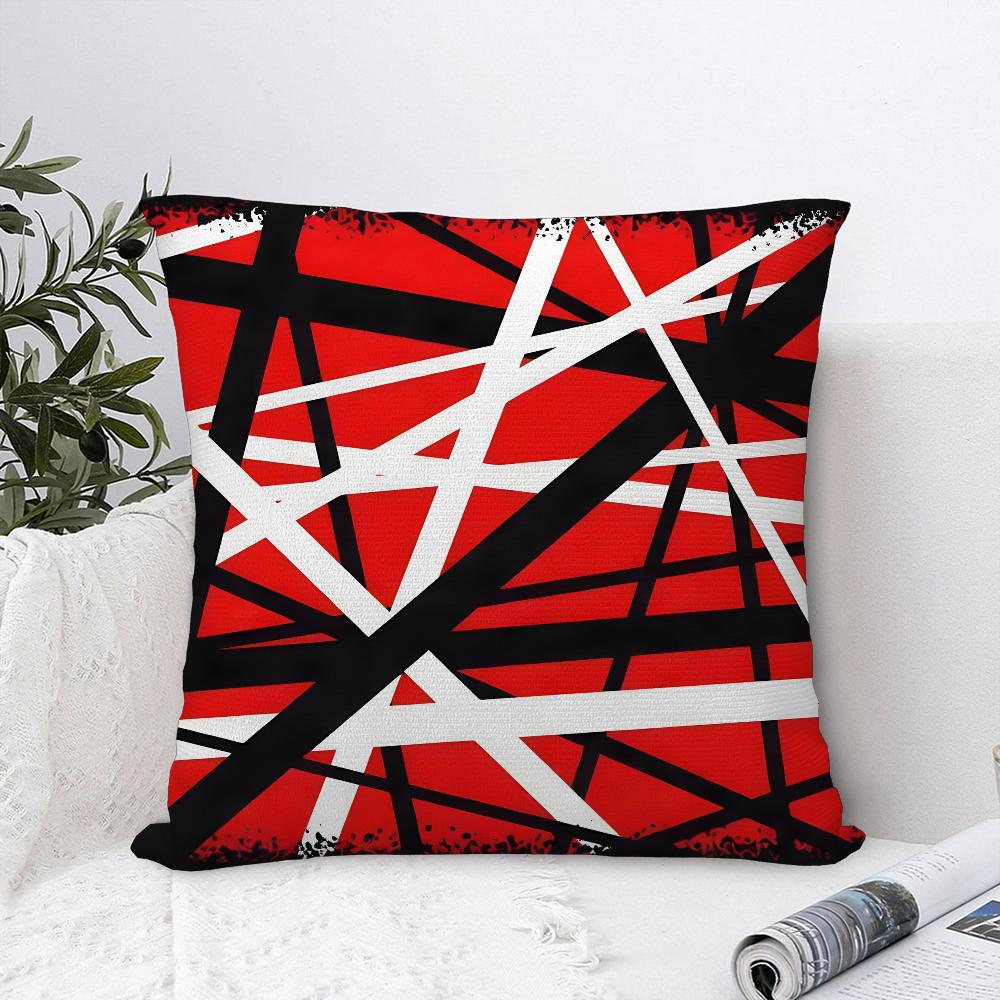 V-Van H-Halen Rock Pillow Case Plush Fabric Soft Pillowcase Double Sided Print Cushion Cover Household Gifts