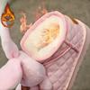 Детские зимние сапоги с изображением кролика из мультфильма, женские зимние новые ботильоны для мальчиков и девочек с утолщенной шерстью из хлопка для детей