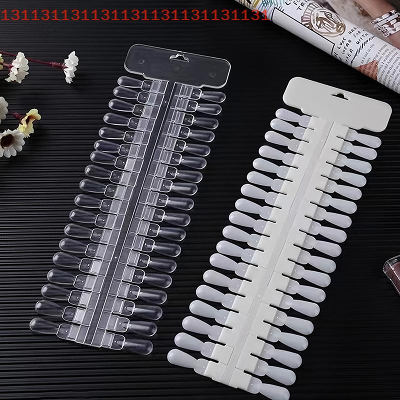 36 шт. Натуральный/Прозрачный цвет Карточка Съемный Дисплей для нейл-арта Накладные типсы Подставка Дизайн Капля Маникюр Гель-лак Инструмент для практики