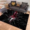 3D-Printed Cartoon Spider-Man Rug — Ideal for Home Decor (Bedroom, Living Room, etc.); Fluffy Square Carpet, Soft Area Rug, and