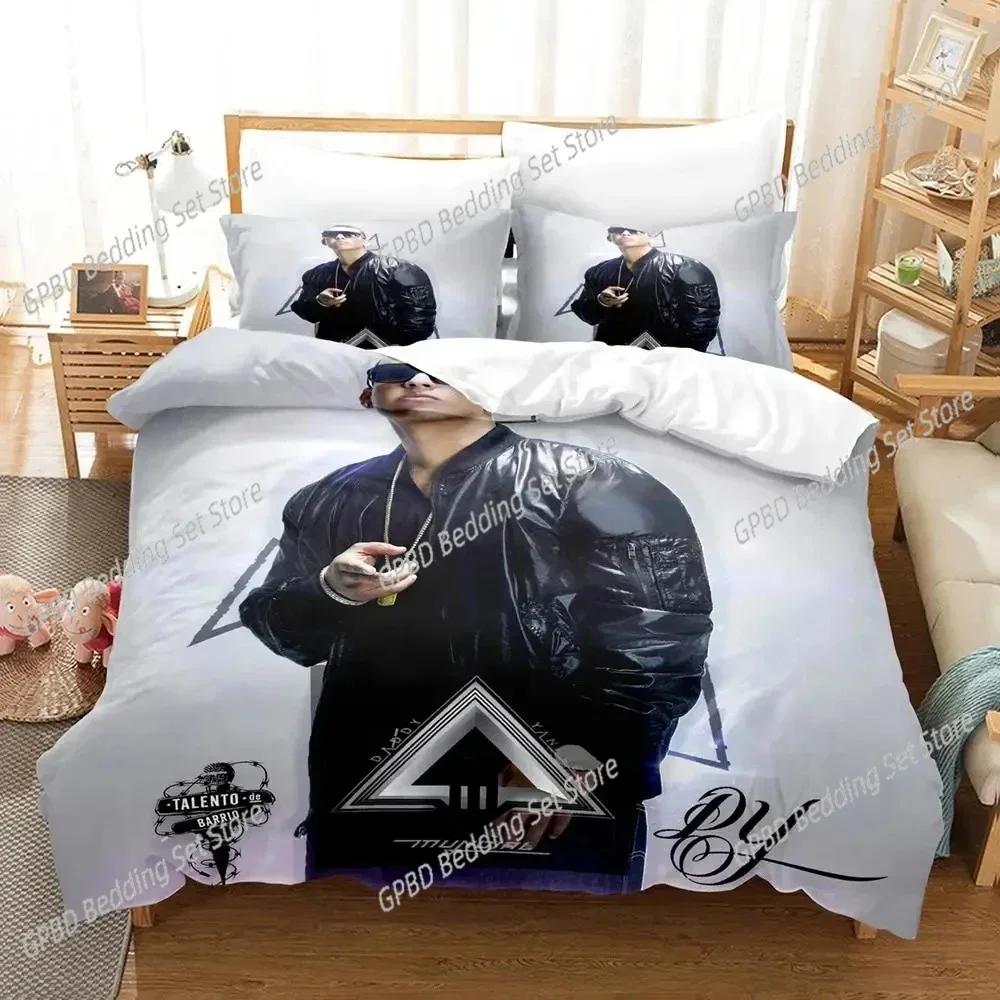Роскошный новый 3D принт Daddy Yankee Постельное белье Пододеяльник Комплект для кровати Покрывало Наволочка Размер кинг Квин Мальчики Взрослый Комплект постельного белья