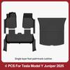 Floor Mats For 2025-2026 Tesla Model Y Juniper Premium/Performance TPE Floor Liner& Accessories Full-Door Sill Protective Cover