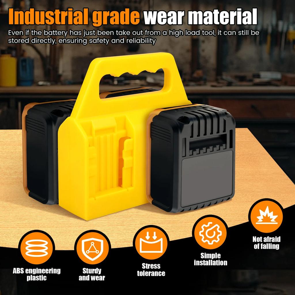 1 шт. Стойка-органайзер для хранения аккумуляторов Dewalt 18V 20V Li-ion BL1820B BL1830B BL1840B Настенное крепление Док-станция для аккумуляторов для верстака