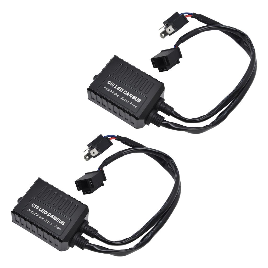 2 шт. светодиодный декодер Canbus C19 H4 универсальный антимерцающий жгут фильтр аксессуар для лампы фары