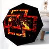 1pc Flame Cross Rammstein Themed High-quality Umbrella,Automatic Opening and Closing Umbrella,Multi-functional Umbrella G0811012