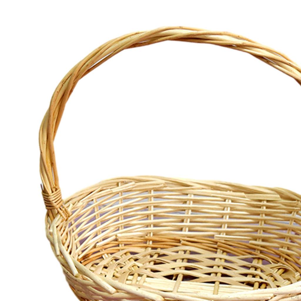 Классическая пасхальная корзина для хранения конфет, ручная работа, для ежедневного использования, детская вечеринка