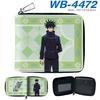 Jujutsu Kaisen Short Wallet Anime Cartoon Leather Bifold Card Holder Coin Purse for Students Men Women