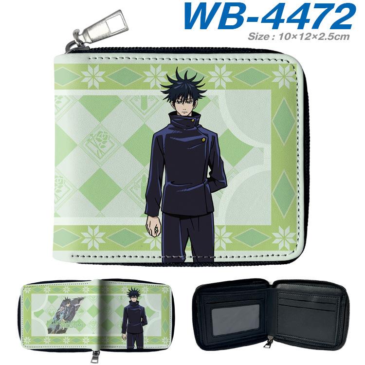 Jujutsu Kaisen Short Wallet Anime Cartoon Leather Bifold Card Holder Coin Purse for Students Men Women