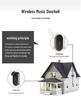 Two-in-Four Wireless AC Digital Doorbell - Waterproof Music Chime with Long-Range