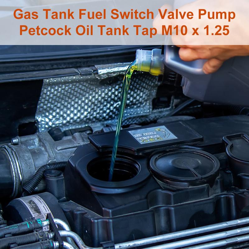 Fuel Switch Gas Tank Fuel Switch Valve Gas Fuel Valve Pump Petcock Oil Tap M10 x 1.25 Petcock Oil Tap