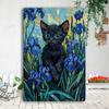 Милое украшение кошка, подвесные картины 20*30 см, настенные картины для наружного балкона