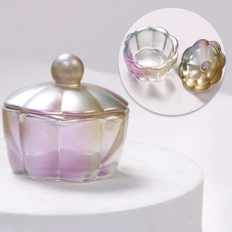 Стакан для мытья кистей для нейл-арта Стеклянный стакан с крышкой Чаша Оборудование для маникюра