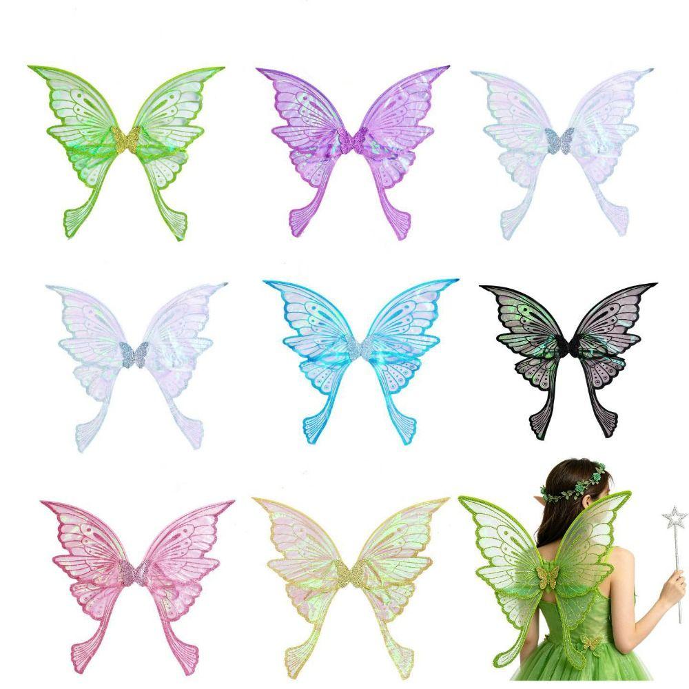 Sparkling Fairy Wings Lightweight Dress Up Wings Fantasy Butterfly Costume Wings  for Women Girls