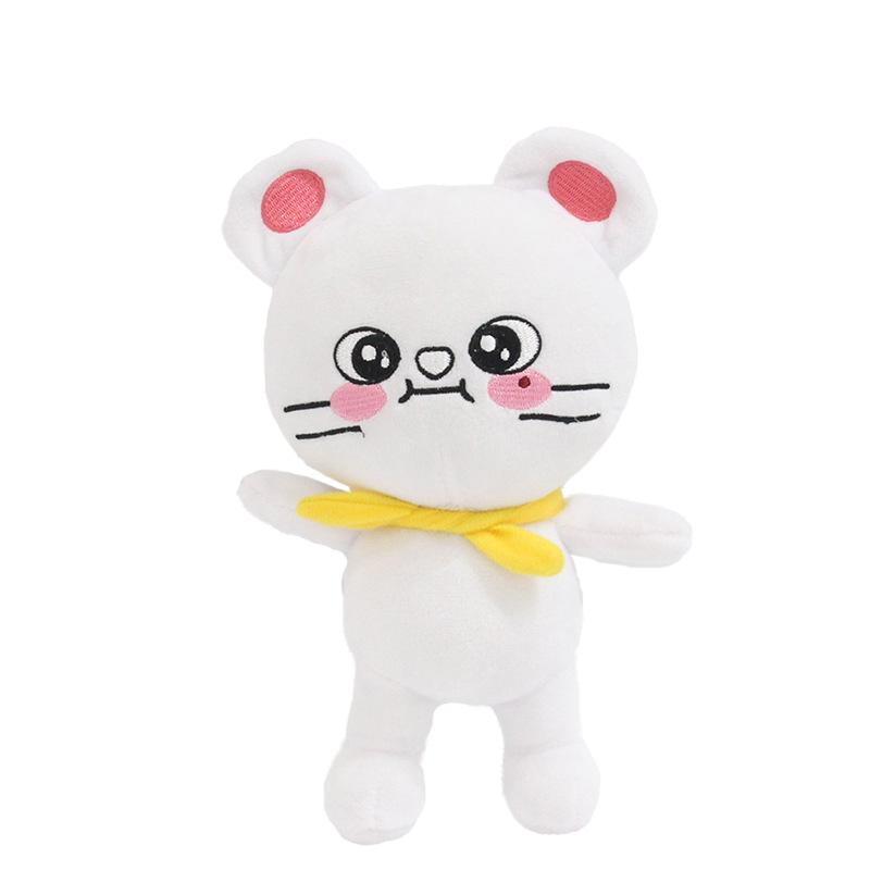 Плюшевые игрушки Skzoo Stray Kids Плюшевый волк Чан Мультяшное чучело Животное Плюшевые игрушки Кукла Милый компаньон для детей Взрослых Фанатов Подарок 20 см